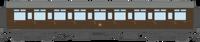 4P-021-401 GWR Corridor Toplight 1940 All Brown Twin Cities All Third 3943