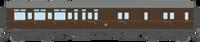 4P-021-404 4P-021-403 GWR Corridor Toplight 1940 All Brown Twin Cities Composite RH 6941