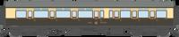 4P-021-502 GWR Corridor Toplight 1947 Choc.& Crm Great Western Composite LH 6938