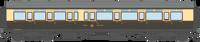 4P-021-503 GWR Corridor Toplight 1947 Choc.& Crm Great Western Composite RH 6943