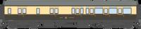 4P-021-505 GWR Corridor Toplight 1947 Choc.& Crm Great Western Brk Third RH 3791