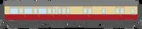 4P-021-604 GWR Corridor Toplight BR Crimson & Cream Brake Third LH W3596W