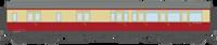4P-021-605 GWR Corridor Toplight BR Crimson & Cream Brake Third RH W3565W
