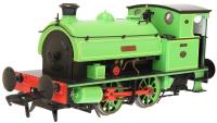 Hawthorn Leslie 0-4-0ST 4 "Asbestos" in Turner Brothers green with yellow lining - Digital fitted