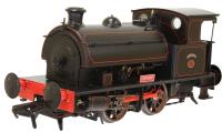 Hawthorn Leslie 0-4-0ST "Henry" in black with red lining - Digital sound fitted
