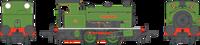 4S-024-012D Hawthorn Leslie 0-4-0ST Lined Green 'Invincible' Steam Tank Locomotive - DCC Fitted