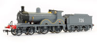 Class D 4-4-0 726 in SECR grey - Exclusive to Rails of Sheffield