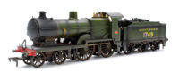4S-028-002DWL Highly Detailed Deluxe Weathered SECR Maunsell D1 Class Southern SR Maunsell Olive Green 4-4-0 Steam Locomotive No.1749