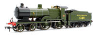 4S-028-002S SECR Maunsell D1 Class Southern SR Maunsell Olive Green 4-4-0 Steam Locomotive No.1749 (DCC Sound)
