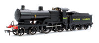 4S-028-006S SECR Maunsell D1 Class BR Black (Sunshine Lettering) 4-4-0 Steam Locomotive No.31487 (DCC Sound)