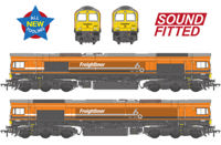 50-011SF Class 66/5 66501 Freightliner 60 1965-2025 Freightliner Orange Diesel Locomotive - DCC Sound 50-011SF Class 66/5 66501 Freightliner 60 1965-2025 Freightliner Orange Diesel Locomotive - DCC Sound