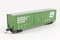 50000437 50' single door ACF boxcar of the Greenville & Northern - green & white 8034