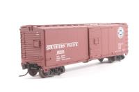 50002334 40' steel rebuilt boxcar of the Southern Pacific - brown, black and white 26363
