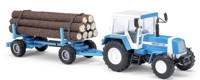 50404 1984 Fortschritt ZT323 Farm Tractor with Logging Trailer