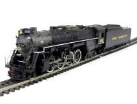 50901 American 2-8-4 Berkshire steam locomotive 1225 with tender in "Pere Marquette" black livery (DCC on board)