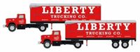 51204 IH R-190 Semi-Trailer Set, Liberty Trucking (2) 51204 IH R-190 Semi-Trailer Set, Liberty Trucking (2)
