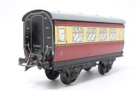 51Hor-coach No. 51 passenger first class coach in BR crimson and cream