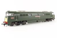Class 52 diesel D1037 "Western Empress" in green with small yellow ends