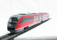 52021 Class 642 "Desiro" DMU of the German DB AG in "Sachsen" red & grey Epoch V 
