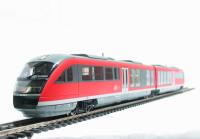 52022 Class 642 "Desiro" DMU of the German DB AG in "Stadt Bad Worishofen" red & grey Epoch V