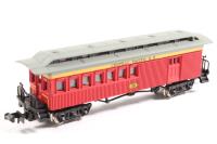 53-1055-24 47' Old Time Combine Coach of the Central Pacific Railroad