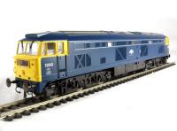 Class 53 diesel 1200 'Falcon' in BR blue with full yellow ends.