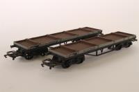 Macaw H Bogie Bolster Wagon in BR Grey - W107364 - pack of two