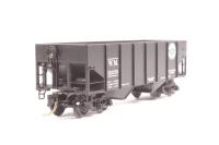 56090-10259 2-bay ribbed side open hopper of the Western Maryland - black 10259