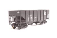 56230-67450 2-bay ribbed side open hopper of the Jersey Central - black 67450