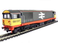 Class 58 diesel 58037 in red stripe Railfreight grey (version 2)