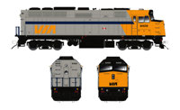 580501 F40PH EMD 6409 of Via Rail Canada - digital sound fitted