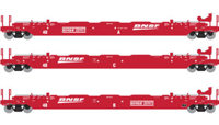 5886 Husky-stack well car in BNSF Railway Red with "Wedge" Logo #231172