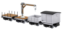 6-85382 Disconnect Work Car 4-Car Set, Rio Grande