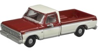 60000115 1973 Ford F-100 Pickup Trucks, Candy Apple/Wimbledon White 60000115 1973 Ford F-100 Pickup Trucks, Candy Apple/Wimbledon White