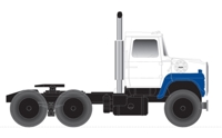 60000145 Ford tractor cab in White, Blue & Black - matches Pabst Blue Ribbon trailer 60000145 Ford tractor cab in White, Blue & Black - matches Pabst Blue Ribbon trailer