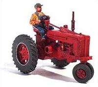 60001 1950s Red Farm Tractor with Farmer Kit