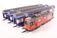 61444 SBB Passenger Train Pack - includes Class Re420 Loco & 3 x Double Deck Coaches of the SBB, Epoch VI
