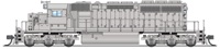 6206 SD40-2 Low Hood EMD  - undecorated  - digital sound fitted