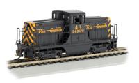 62213 44-tonner GE 43 of the Rio Grande - digital fitted