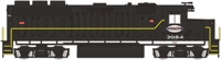 GP40 EMD 3084 of the New York Central System