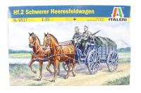 6517 Hf.2 Schwerer Heeresfeldwagen, Horse-drawn wagon with 2 horses & 2 figures