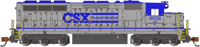 66457 SD45 EMD 8938 of CSX - digital sound fitted