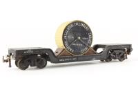 680 'Weltrol' Bogie Well Wagon in Black with Cable Drum