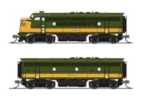 6831 F3A & F3B EMD 9003/9004 of the Canadian National - digital sound fitted