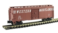 70087 Standard Steel 40' single door boxcar of the Western Maryland - brown 25215