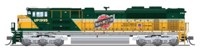 SD70ACe EMD 1995 of the Union Pacific - digital sound fitted