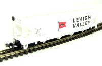 70577 4-bay 56' Center-Flow covered hopper of the Lehigh Valley - white 2730