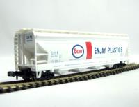 70594 4-bay 56' Center-Flow covered hopper of Enjay Chemicals - white 52701