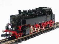 7063 Class BR 64 2-6-2T of the DRG in black & red livery