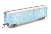 71078 50' plug door boxcar of the Erie Lackawanna - blue with silver roof 68279